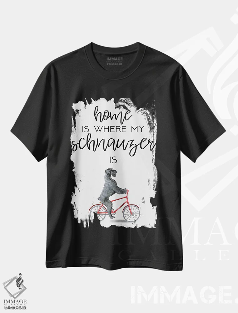 تیشرت مشکی طرح دار اشنوزر، دکور معاصر اثر کوکو د پاریس | immage.ir