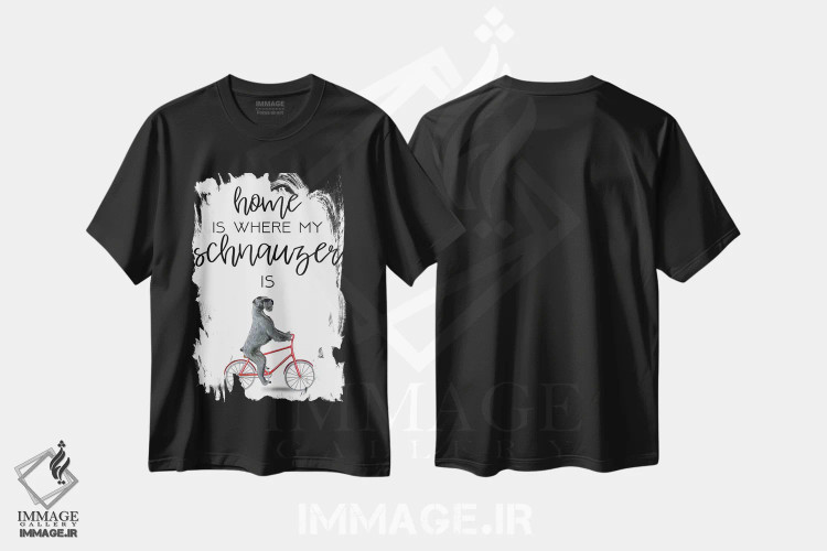 تیشرت مشکی طرح دار اشنوزر، دکور معاصر اثر کوکو د پاریس | immage.ir