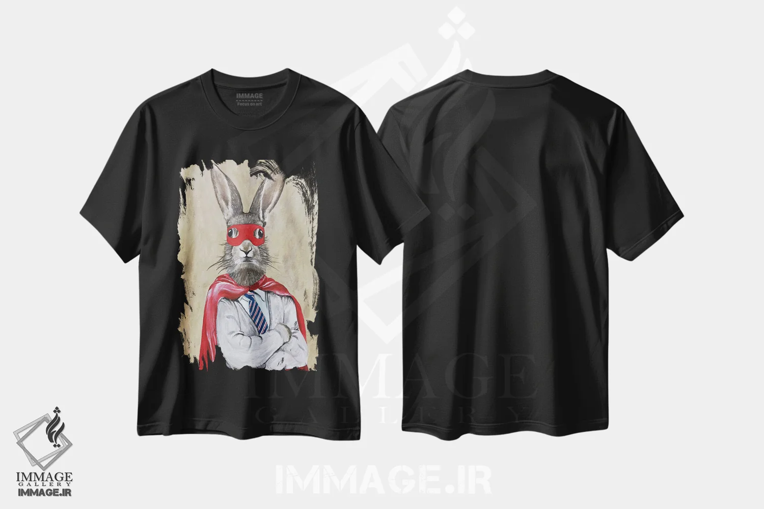 تیشرت مشکی طرح دار خرگوش سوپرمن، دکور معاصر اثر کوکو د پاریس | immage.ir