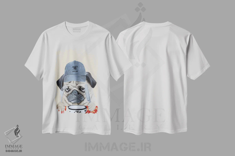 تیشرت سفید طرح دار زندگی پاگی، تزئینی اثر کوکو د پاریس | immage.ir