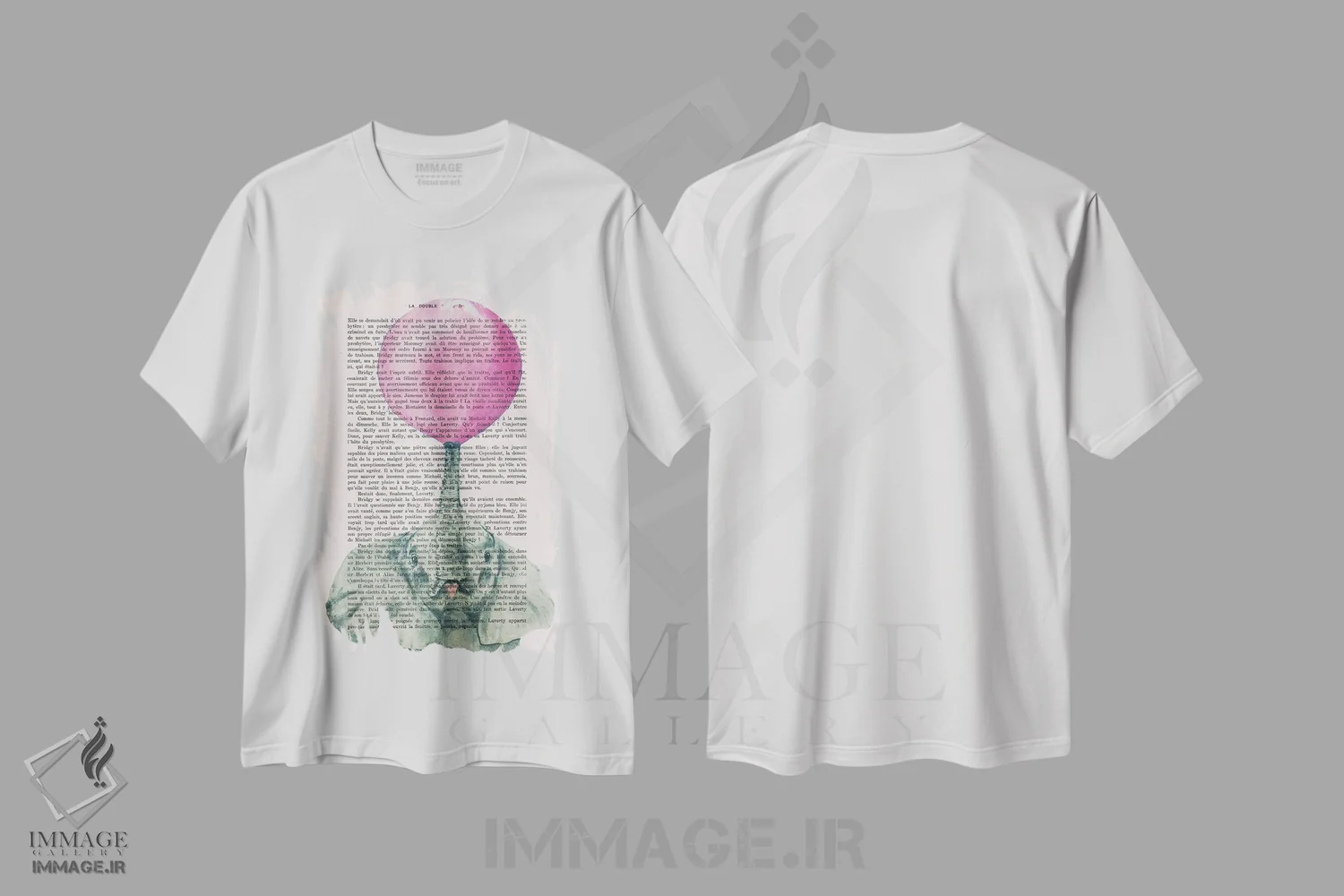 تیشرت سفید طرح دار فیل با آدامس بادکنکی ۲، تزئینی اثر کوکو د پاریس | فروشگاه ایماژ