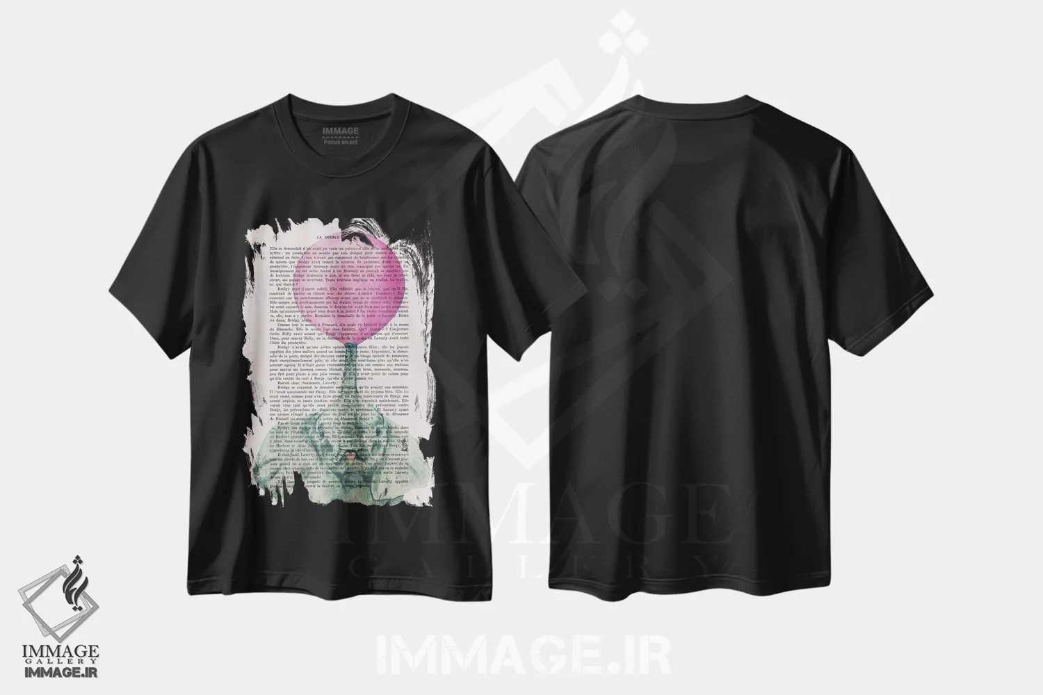 تیشرت مشکی طرح دار فیل با آدامس بادکنکی ۲، تزئینی اثر کوکو د پاریس | immage.ir