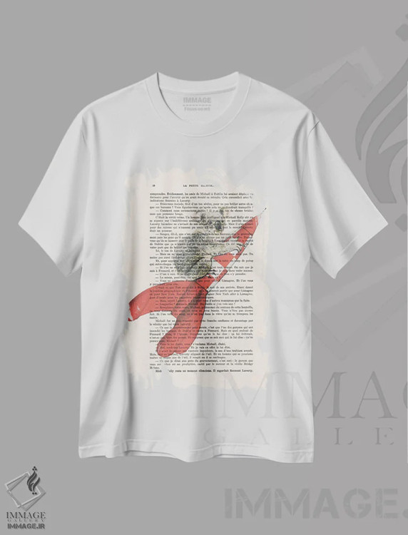 تیشرت سفید طرح دار خرس کوآلا در حال پرواز به سوی ماه، تزئینی اثر کوکو د پاریس | فروشگاه ایماژ