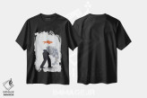 تیشرت مشکی طرح دار فیل حمل کنندهٔ تنگ ماهی، مدیوم اثر کوکو د پاریس | immage.ir