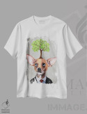 تیشرت سفید طرح دار چی واوا با درخت، مدیوم اثر کوکو د پاریس | immage.ir