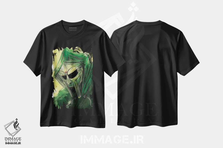 تیشرت مشکی طرح دار ام اف دوم، مدیوم اثر کریستین پانی آگوا | فروشگاه ایماژ