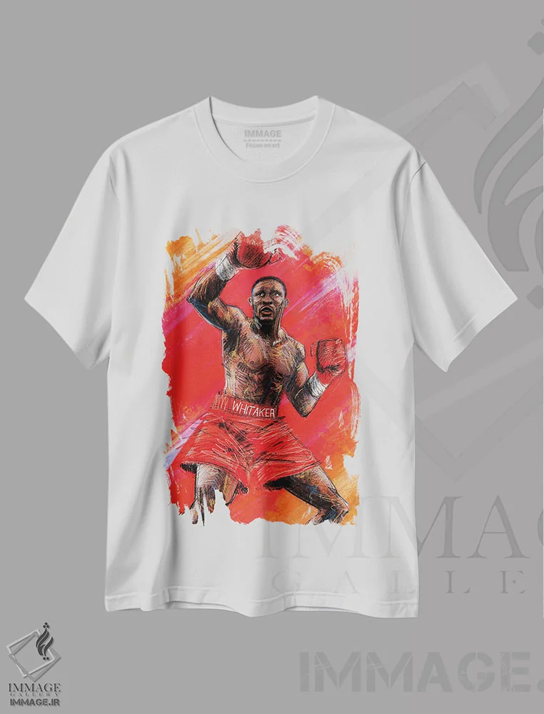 تیشرت سفید طرح دار ویتاکر، مدیوم اثر کریستین پانی آگوا | immage.ir