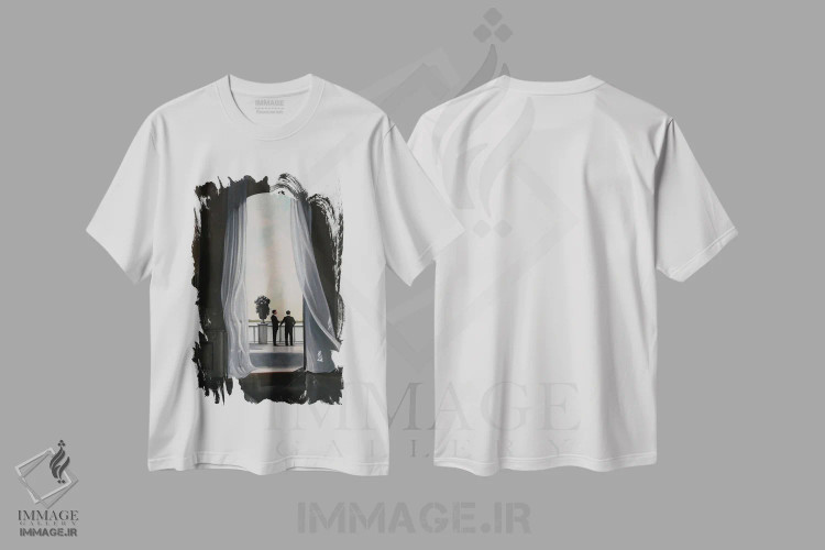 تیشرت سفید طرح دار باد گرم، دکور معاصر اثر شارلوت پی. | immage.ir