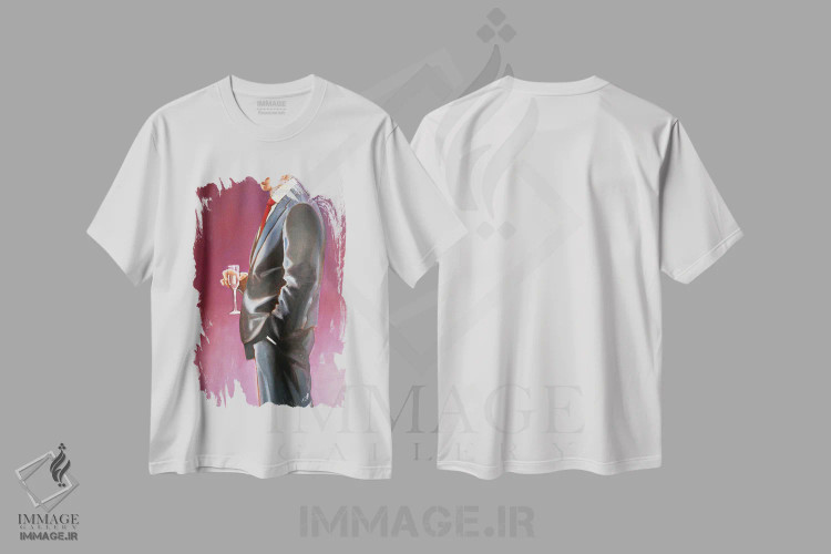 تیشرت سفید طرح دار جام، دکور معاصر اثر شارلوت پی. | immage.ir