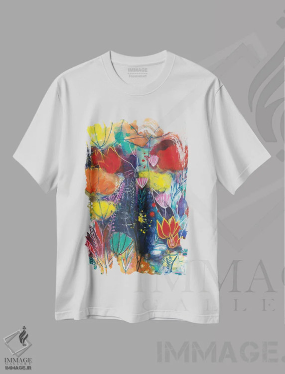 تیشرت سفید طرح دار تو فقط به یک باغ نیاز داری اثر کورینا کاپری | فروشگاه ایماژ