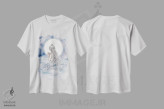 تیشرت سفید طرح دار نور ماه، انیمه اثر چریوکی | فروشگاه ایماژ