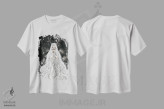 تیشرت سفید طرح دار تاریک، انیمه اثر چریوکی | immage.ir