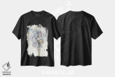 تیشرت مشکی طرح دار جمع آورنده ستاره ها، انیمه اثر چریوکی | فروشگاه ایماژ