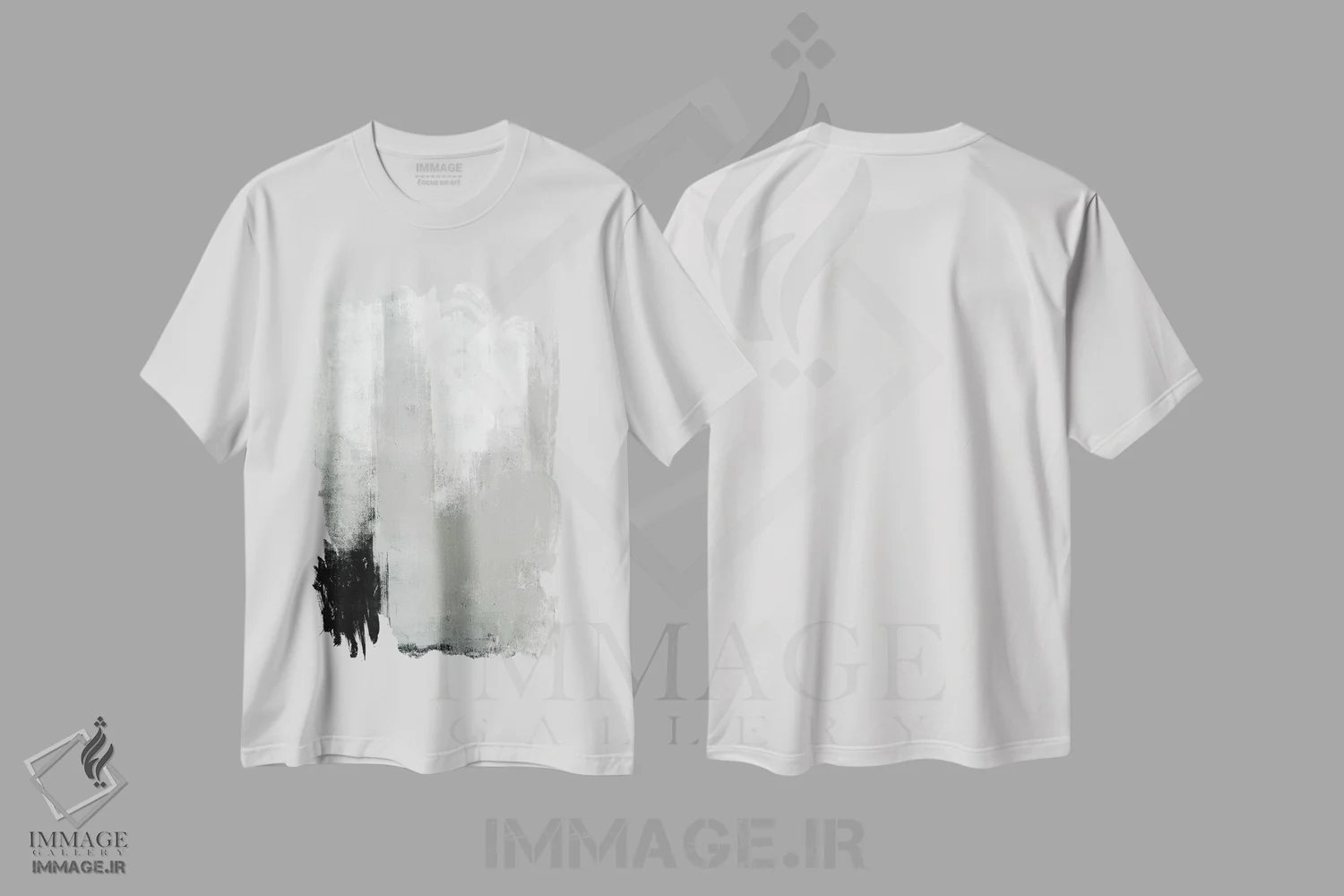 تیشرت سفید طرح دار به تاخیر افتاده اثر کارول لین تایس | immage.ir