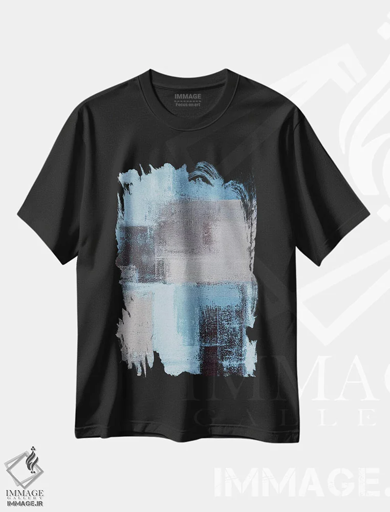 تیشرت مشکی طرح دار تازه اثر کارول لین تایس | فروشگاه ایماژ