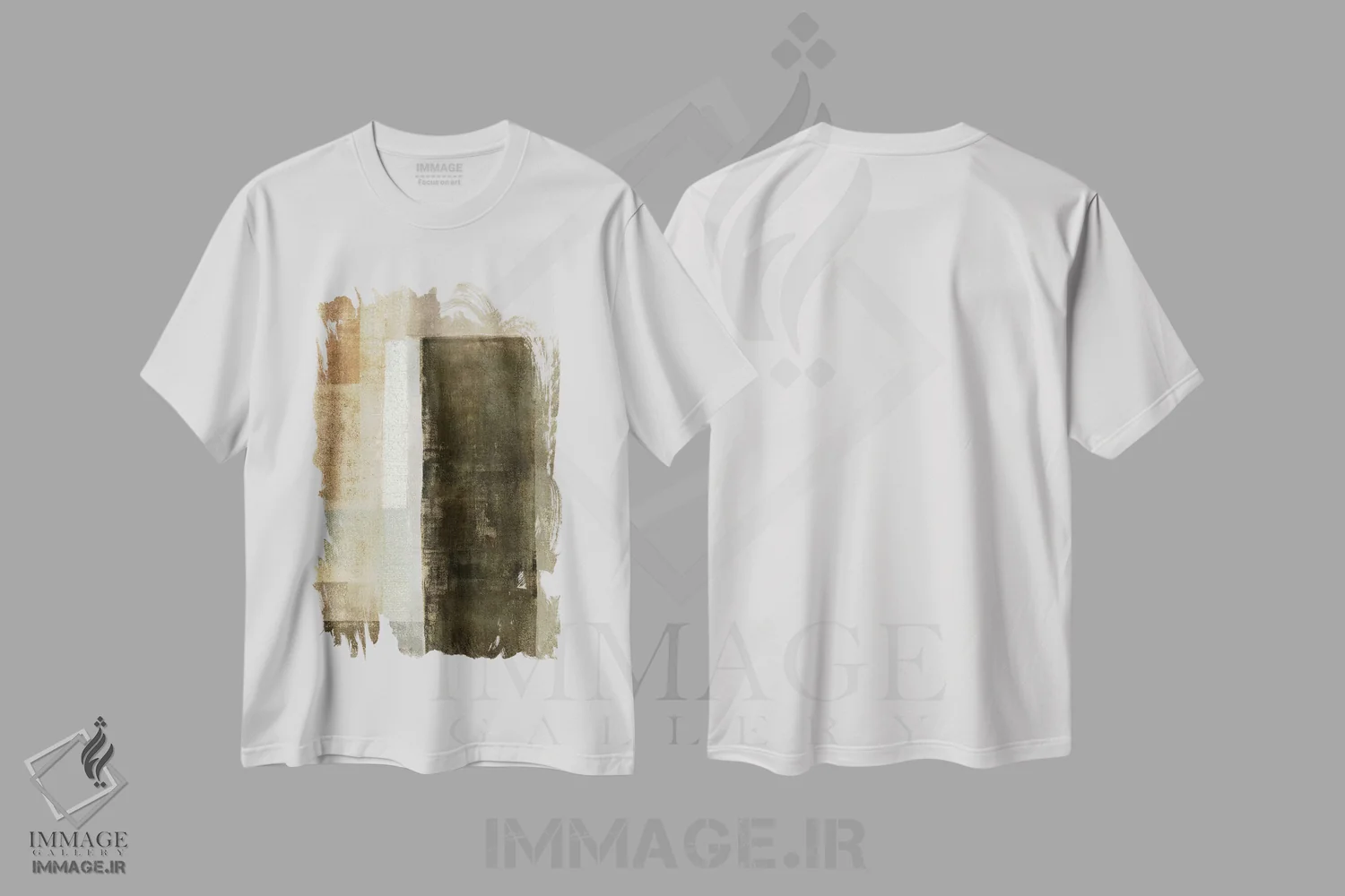 تیشرت سفید طرح دار آشکار اثر کارول لین تایس | فروشگاه ایماژ