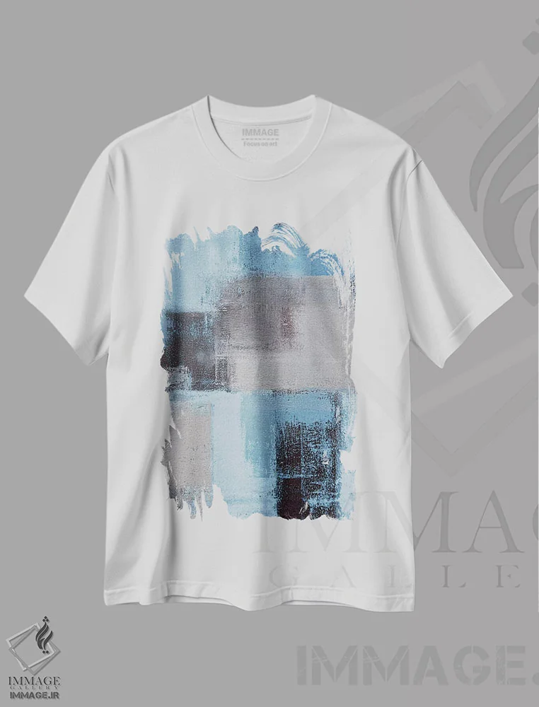 تیشرت سفید طرح دار تازه اثر کارول لین تایس | immage.ir