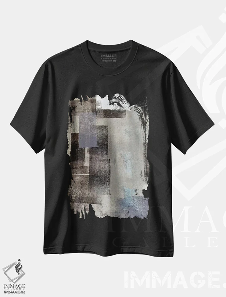 تیشرت مشکی طرح دار آغاز کردن اثر کارول لین تایس | فروشگاه ایماژ