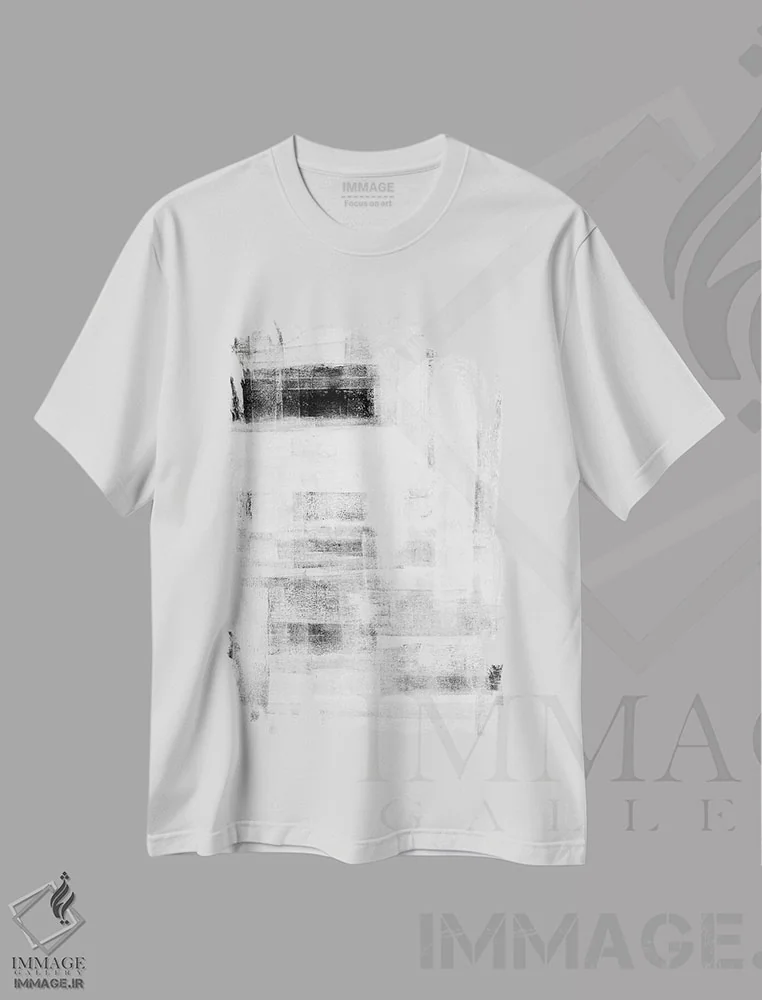 تیشرت سفید طرح دار درخور غار مردانه اثر کارول لین تایس | immage.ir