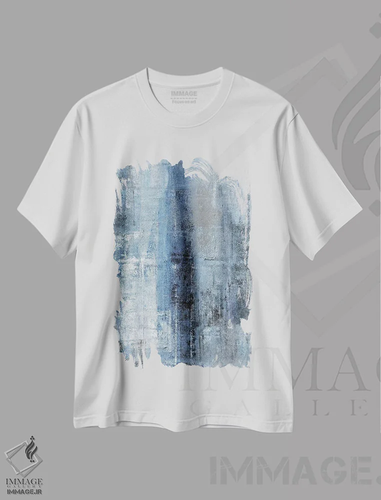 تیشرت سفید طرح دار شماره یک اثر کارول لین تایس | فروشگاه ایماژ