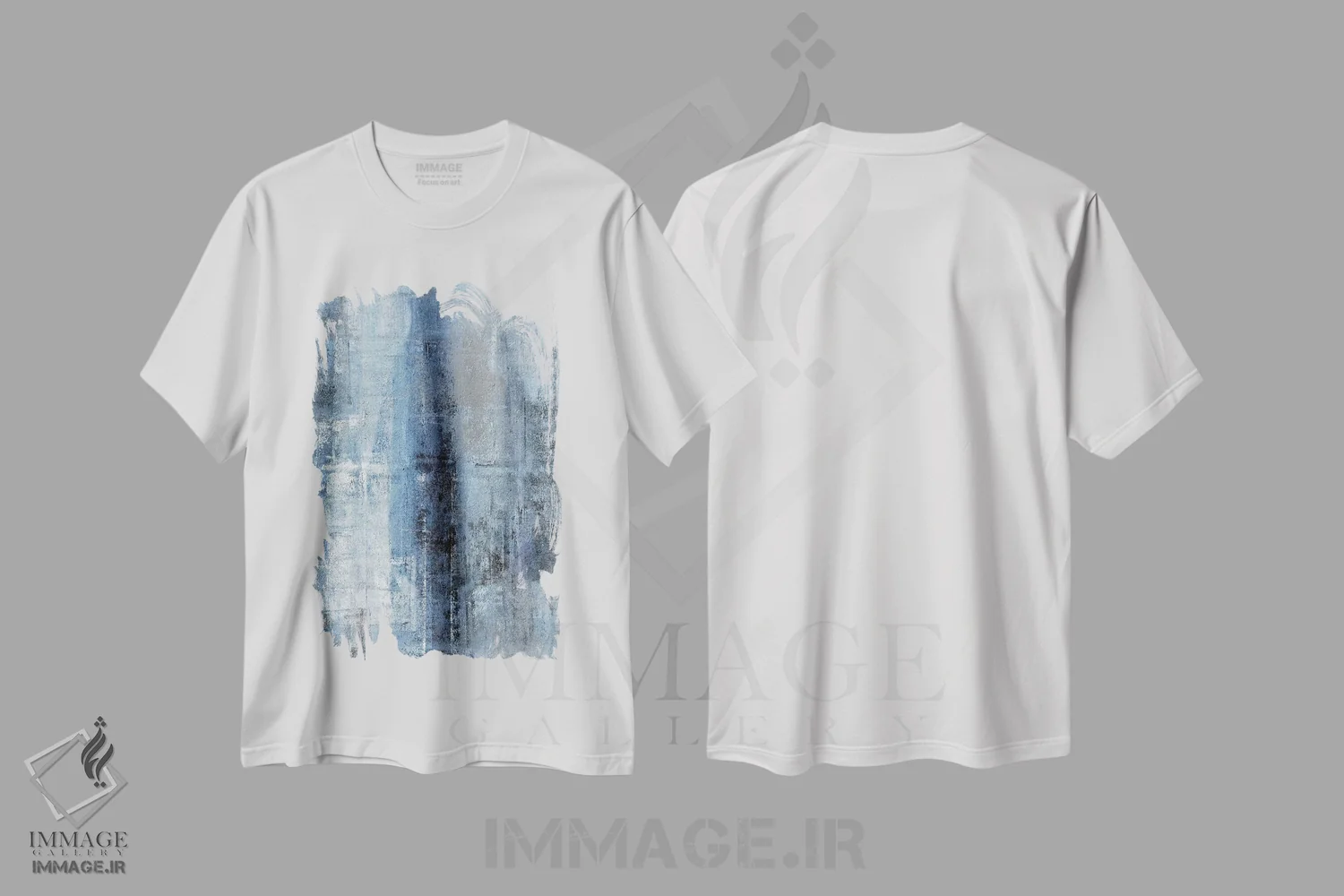 تیشرت سفید طرح دار شماره یک اثر کارول لین تایس | فروشگاه ایماژ