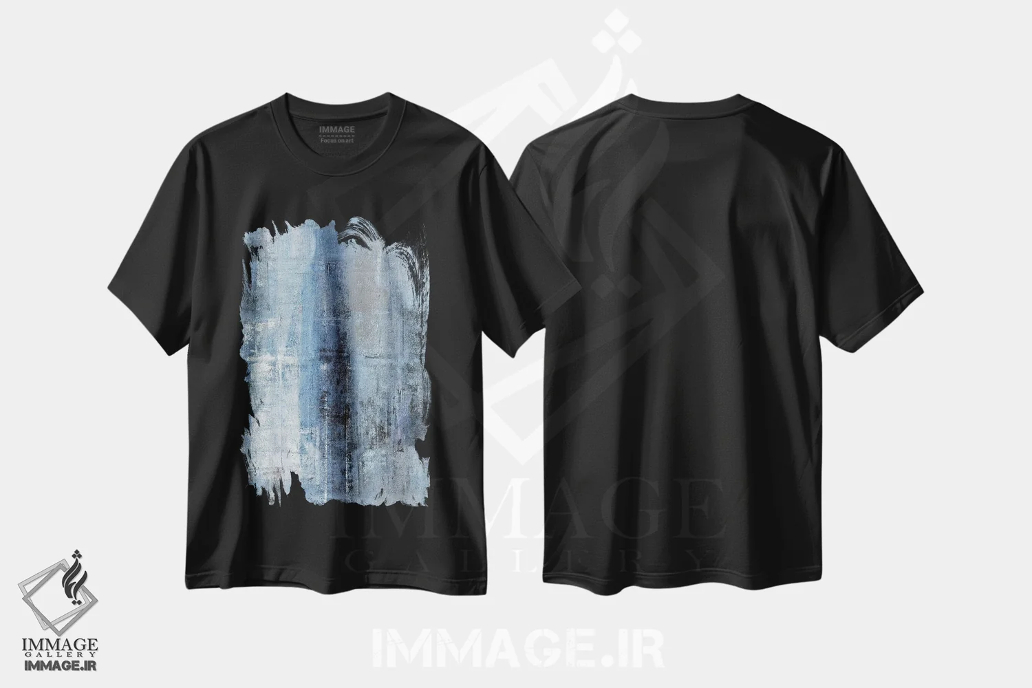 تیشرت مشکی طرح دار شماره یک اثر کارول لین تایس | immage.ir