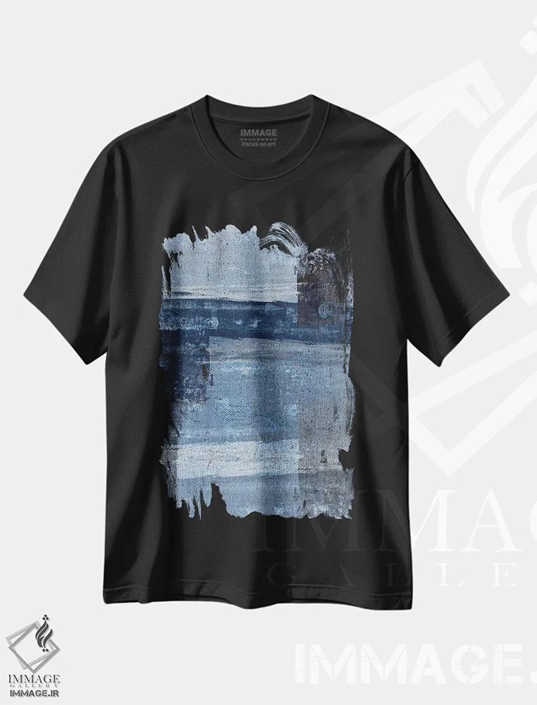 تیشرت مشکی طرح دار جفت عالی اثر کارول لین تایس | فروشگاه ایماژ