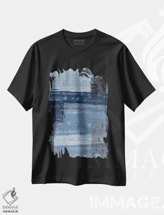 تیشرت مشکی طرح دار جفت عالی اثر کارول لین تایس | فروشگاه ایماژ