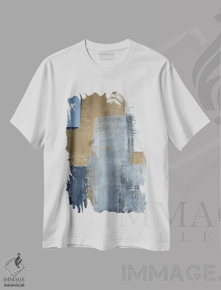 تیشرت سفید طرح دار کمال اثر کارول لین تایس | فروشگاه ایماژ