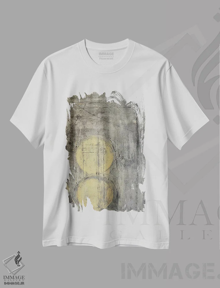 تیشرت سفید طرح دار برگزیده اثر کارول لین تایس | immage.ir