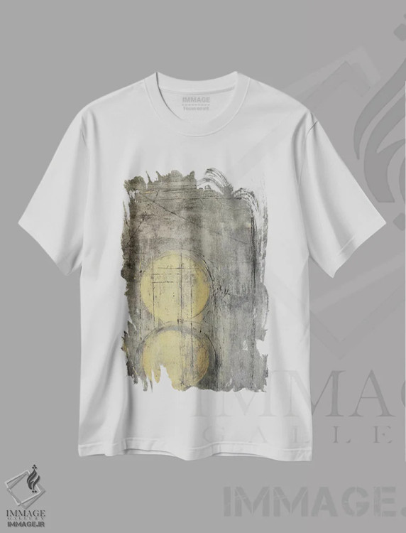 تیشرت سفید طرح دار برگزیده اثر کارول لین تایس | immage.ir