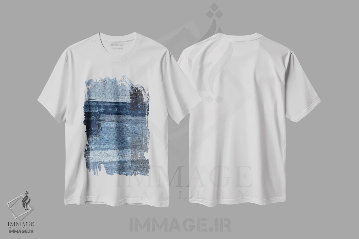 تیشرت سفید طرح دار جفت عالی اثر کارول لین تایس | immage.ir