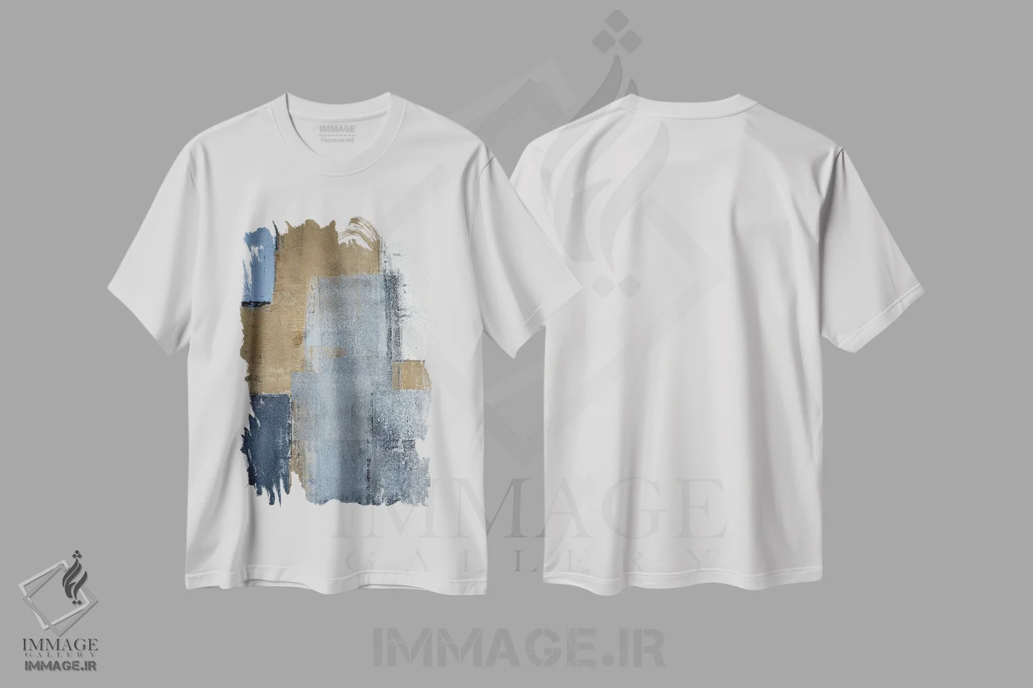 تیشرت سفید طرح دار کمال اثر کارول لین تایس | فروشگاه ایماژ