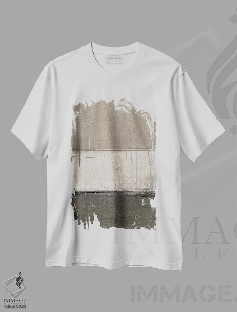 تیشرت سفید طرح دار نهایت شگفتی اثر کارول لین تایس | immage.ir