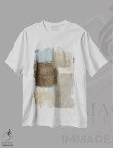 تیشرت سفید طرح دار جاده ها اثر کارول لین تایس | immage.ir