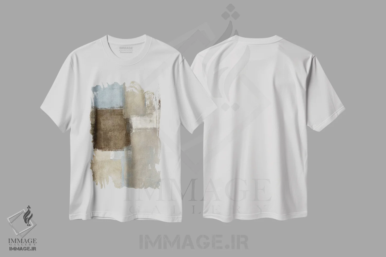 تیشرت سفید طرح دار جاده ها اثر کارول لین تایس | immage.ir