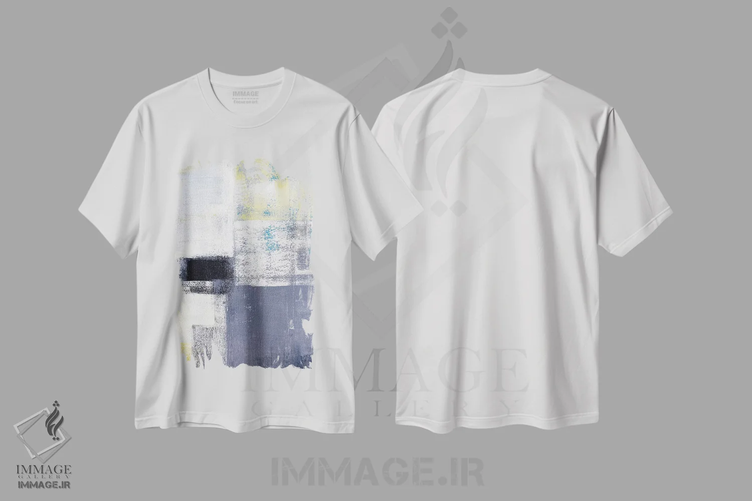 تیشرت سفید طرح دار خاص اثر کارول لین تایس | immage.ir