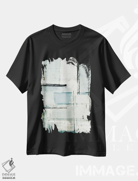 تیشرت مشکی طرح دار درگیر شدن اثر کارول لین تایس | فروشگاه ایماژ
