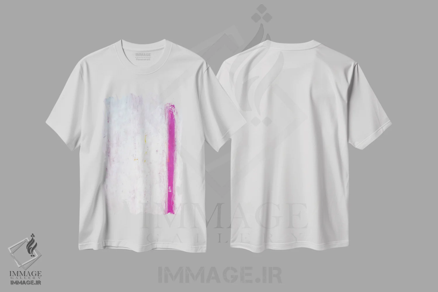 تیشرت سفید طرح دار حمایت اثر کارول لین تایس | فروشگاه ایماژ