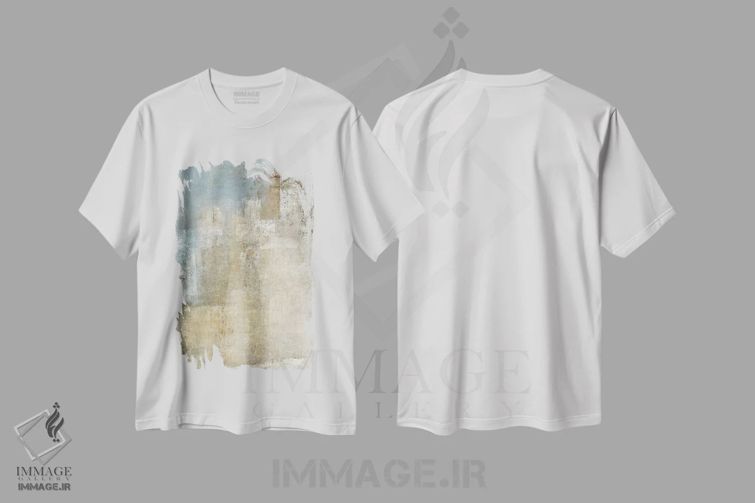تیشرت سفید طرح دار زمین اثر کارول لین تایس | فروشگاه ایماژ