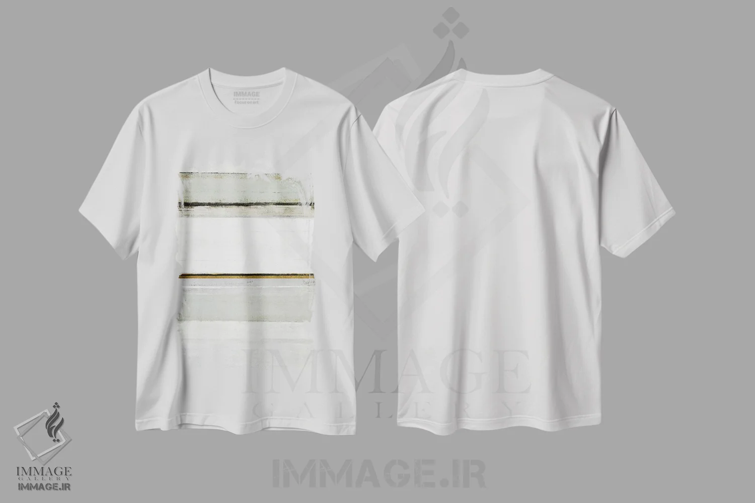 تیشرت سفید طرح دار "تستوسترون" اثر کارول لین تایس | immage.ir