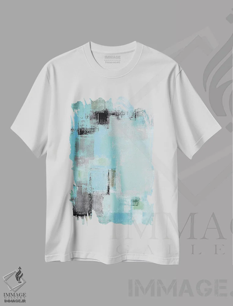 تیشرت سفید طرح دار "کنار" اثر کارول لین تایس | immage.ir
