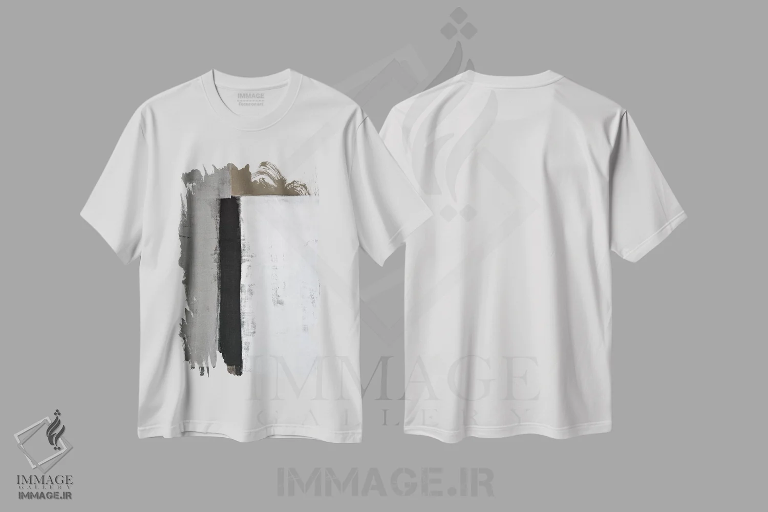 تیشرت سفید طرح دار "همینجاست" اثر کارول لین تایس | فروشگاه ایماژ