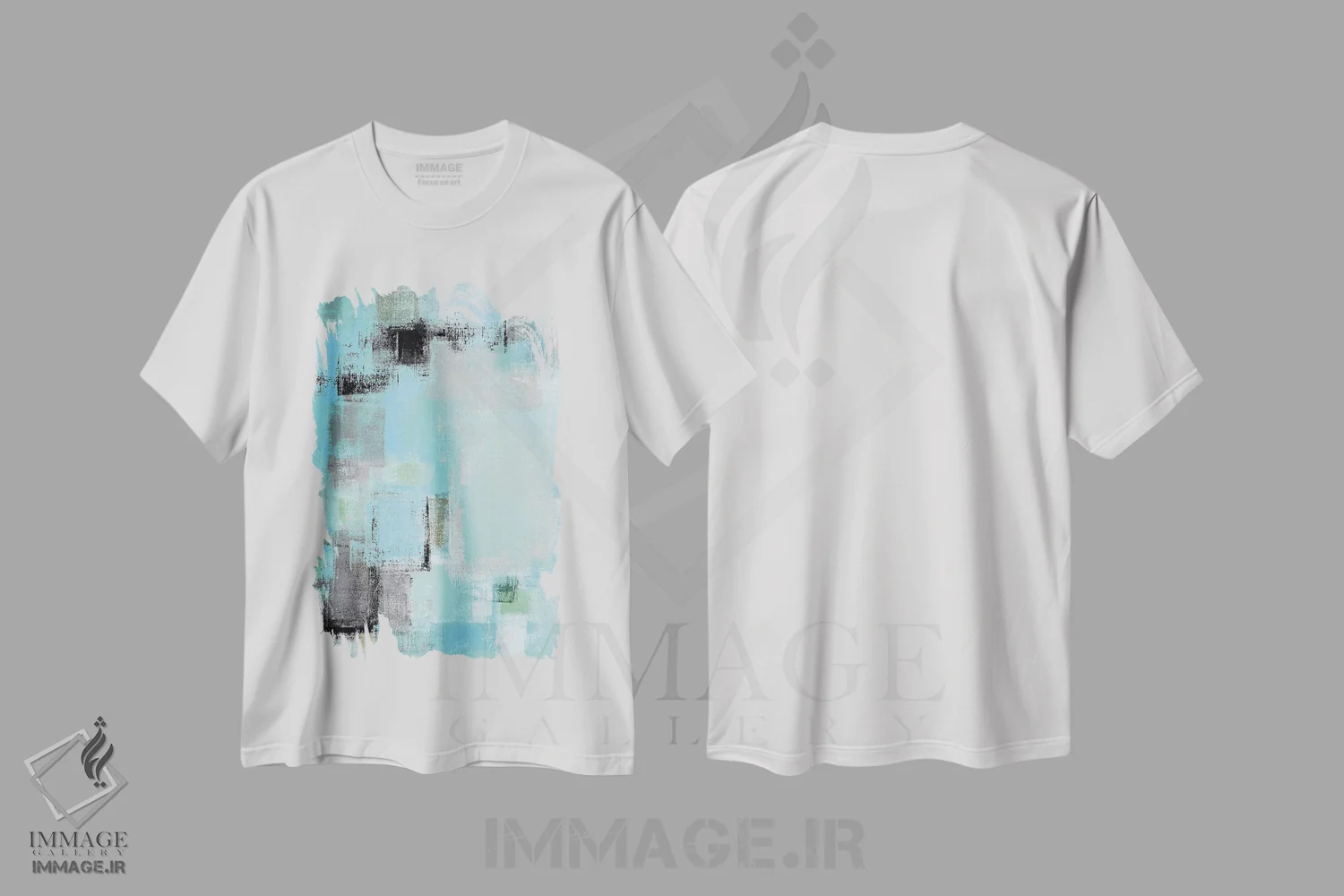 تیشرت سفید طرح دار "کنار" اثر کارول لین تایس | immage.ir