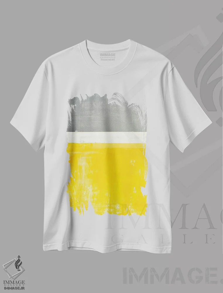 تیشرت سفید طرح دار "بیرون" اثر کارول لین تایس | فروشگاه ایماژ