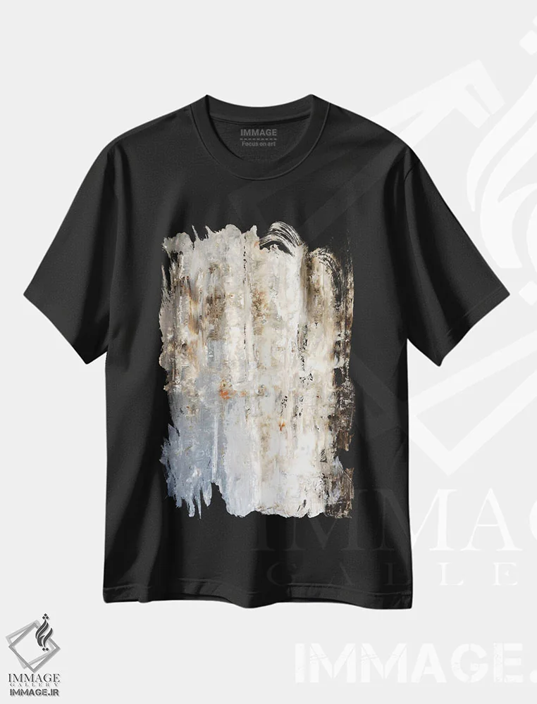 تیشرت مشکی طرح دار "بینشمند" اثر کارول لین تایس | immage.ir