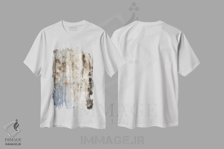 تیشرت سفید طرح دار "بینشمند" اثر کارول لین تایس | فروشگاه ایماژ