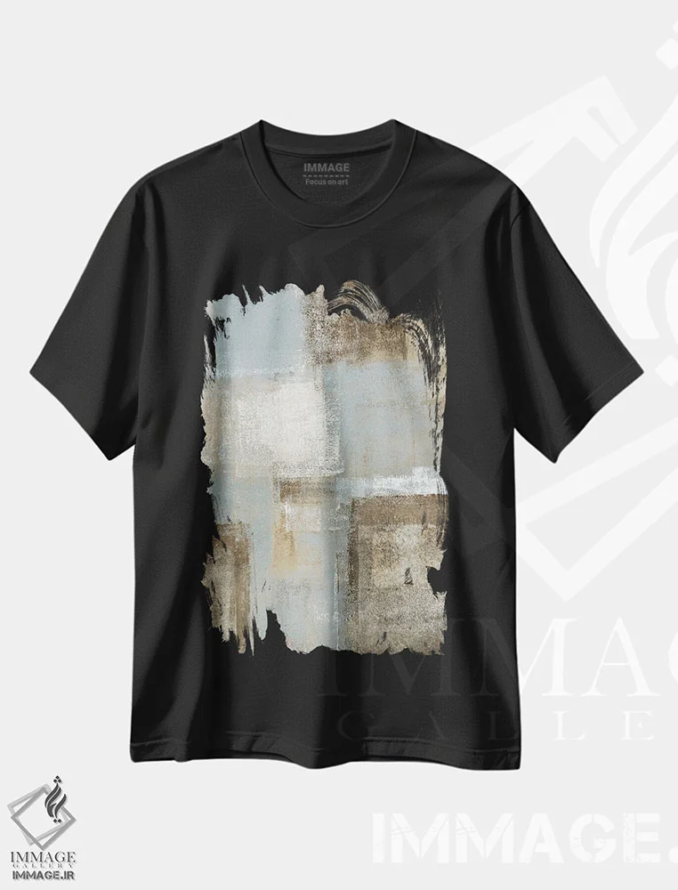 تیشرت مشکی طرح دار "پرواز" اثر کارول لین تایس | فروشگاه ایماژ
