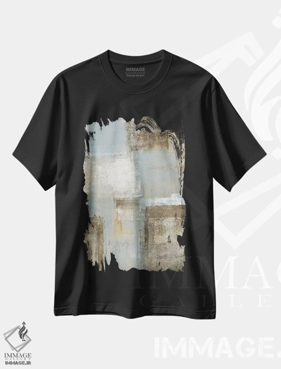 تیشرت مشکی طرح دار "پرواز" اثر کارول لین تایس | فروشگاه ایماژ