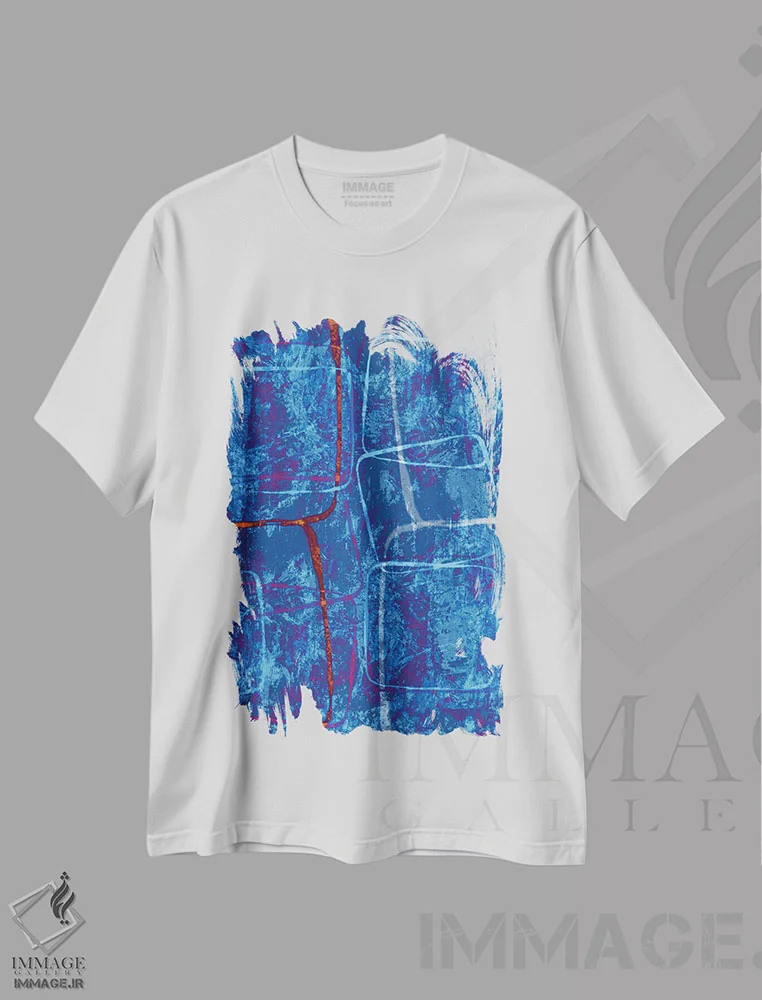 تیشرت سفید طرح دار "فشرده" اثر کارول لین تایس | فروشگاه ایماژ